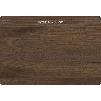 Li-Go 23654 - zatemnjiva LED namizna dekoracija LED/12W/230V 20x22 cm oreh/mahovni motiv