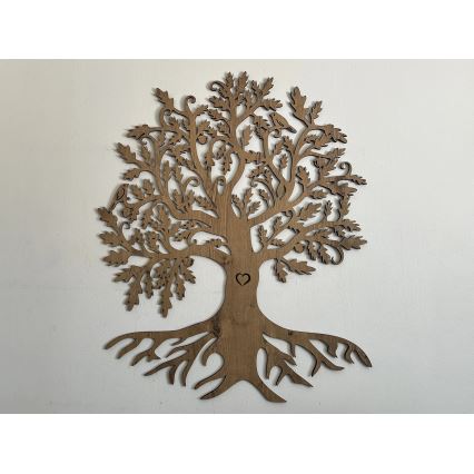 Li-Go 5729/DUB2 - LED stenska dekoracija s senzorjem gibanja LED/10W/5V 90x110 cm hrast