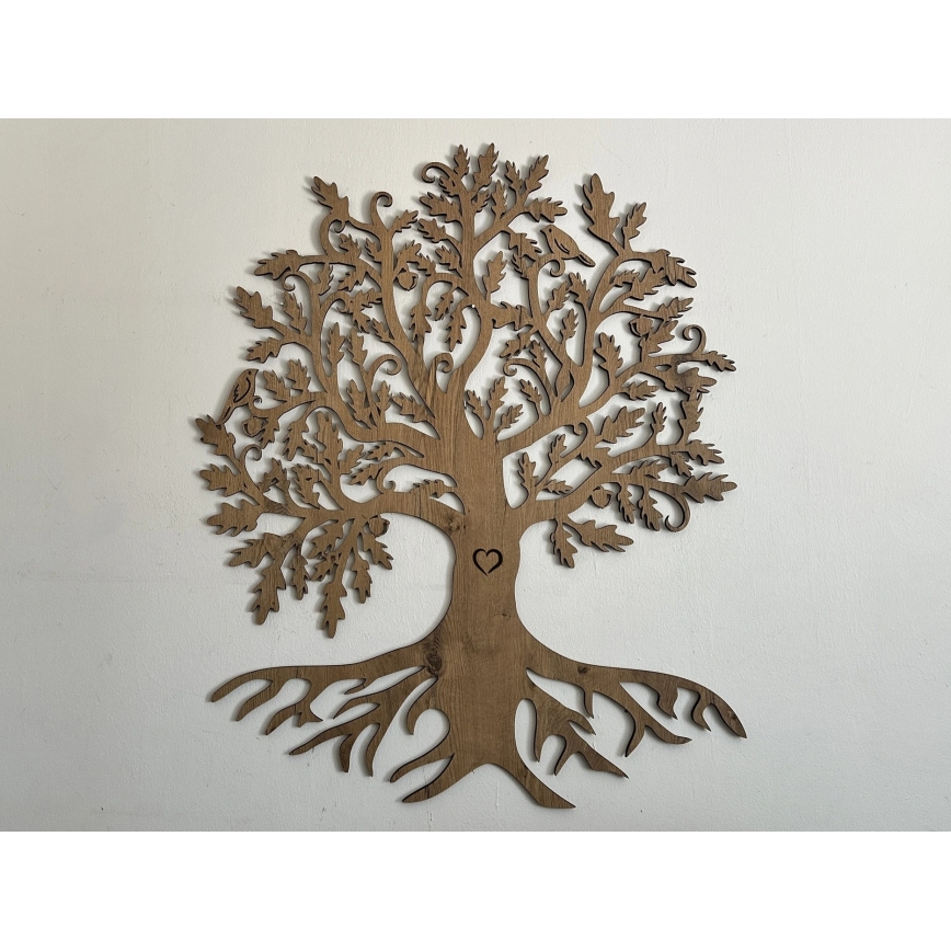 Li-Go 5739/DUB2 - Zatemnljiva stenska LED dekoracija LED/10W/230V 68x80 cm hrast