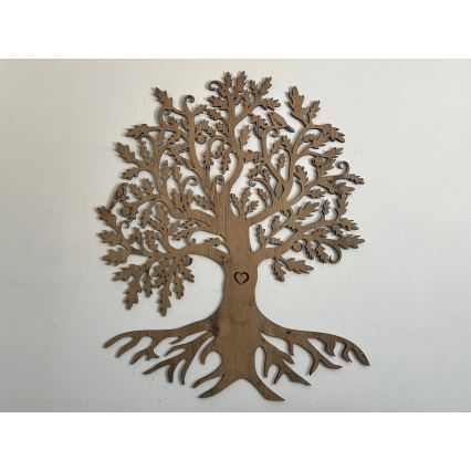 Li-Go 5742/DUB2 - LED stenska dekoracija s funkcijo zatemnitve LED/10W/230V 90x110 cm hrast