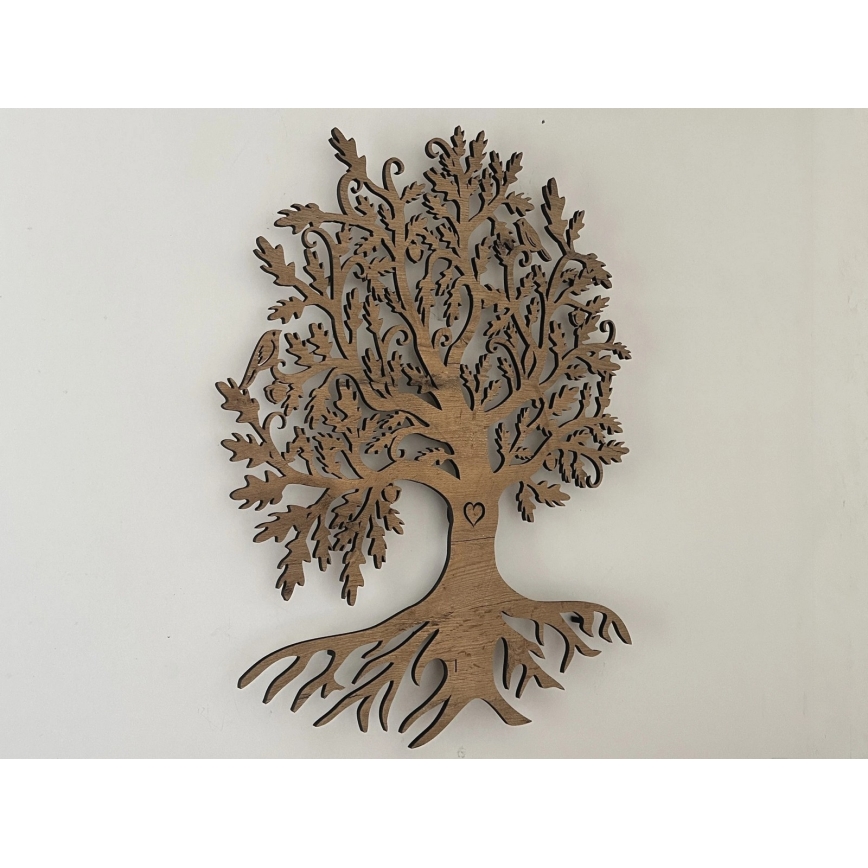 Li-Go 5742/DUB2 - LED stenska dekoracija s funkcijo zatemnitve LED/10W/230V 90x110 cm hrast