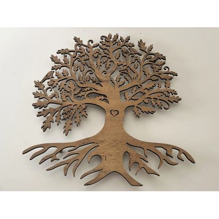 Li-Go 5742/DUB2 - LED stenska dekoracija s funkcijo zatemnitve LED/10W/230V 90x110 cm hrast