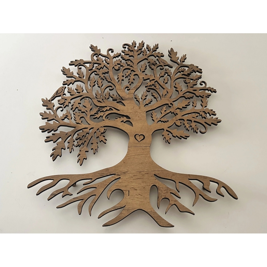 Li-Go 5742/DUB2 - LED stenska dekoracija s funkcijo zatemnitve LED/10W/230V 90x110 cm hrast