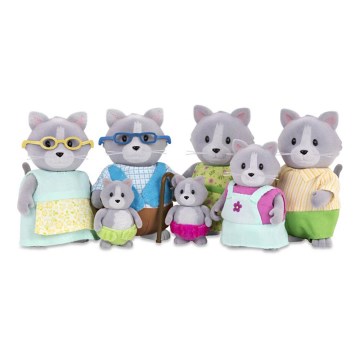 Li'l Woodzeez - Komplet figur DAINTYPAW mačja družina