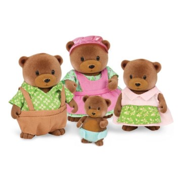 Li'l Woodzeez - Komplet figur HEALTHNUGGLE medved family