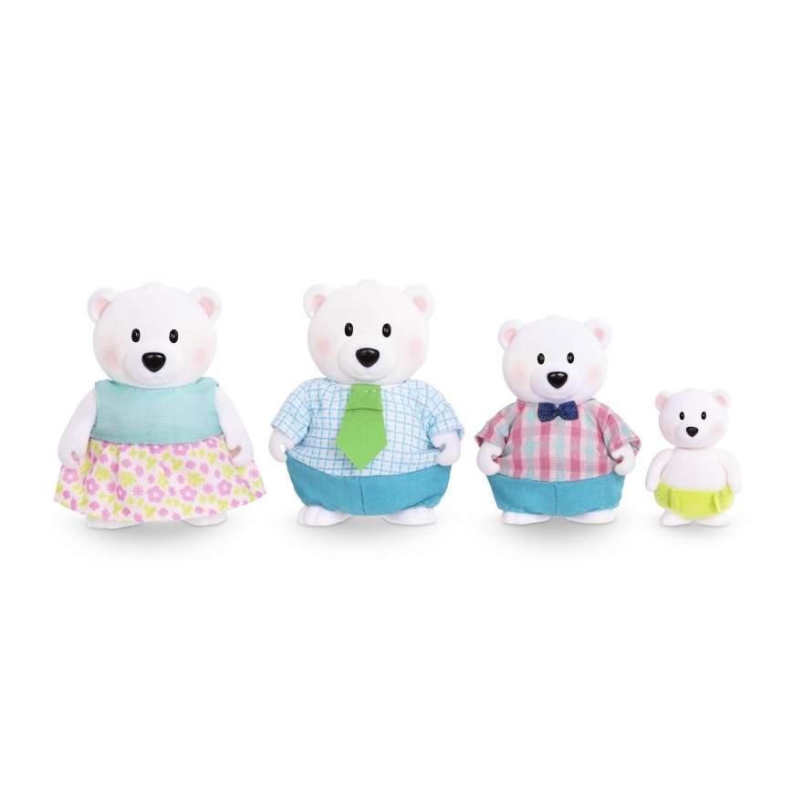 Li'l Woodzeez - Komplet figur VAN NORTH polar medved family