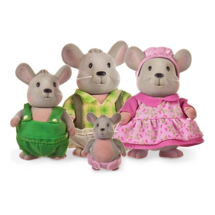 Li'l Woodzeez - Set figur HANDYDANDY družina miši