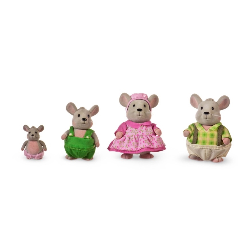 Li'l Woodzeez - Set figur HANDYDANDY družina miši