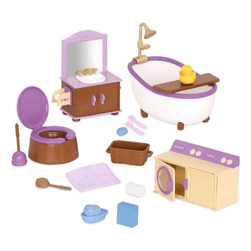 Li'l Woodzeez - Set igrač za kopalniško pohištvo
