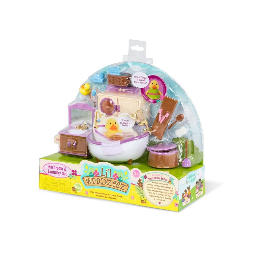 Li'l Woodzeez - Set igrač za kopalniško pohištvo