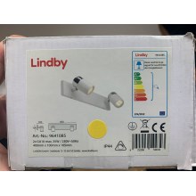 Lindby - Kopalniški reflektor KARDO 2xGU10/35W/230V IP44