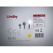 Lindby - LED RGB Solarna svetilka LAGO 3xLED/0,2W/3,7V IP44