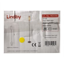 Lindby - LED RGB Zatemnitvena talna svetilka FELICE 1xE27/10W/230V Wi-Fi