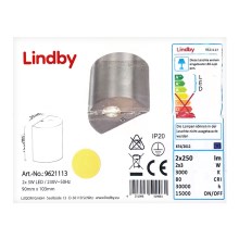 Lindby - LED Stenska svetilka LAREEN 2xLED/3W/230V