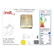 Lindby - LED Stenska svetilka QUENTIN LED/5W/230V