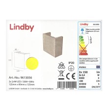 Lindby - LED Stenska svetilka YVA 2xLED/2,4W/230V