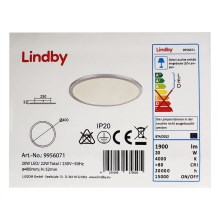 Lindby - LED Stropna svetilka LEONTA LED/20W/230V
