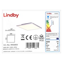 Lindby - LED Stropna svetilka LIVEL LED/36W/230V