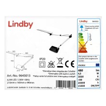 Lindby - LED Zatemnitvena namizna svetilka na dotik FELIPE LED/4,5W/230V