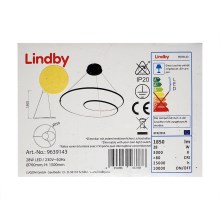 Lindby - LED Zatemnitveni lestenec na vrvici LUCY LED/28W/230V