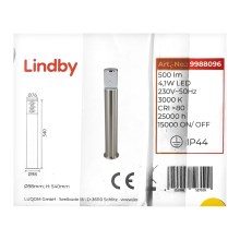 Lindby - LED Zunanja svetilka BELEN LED/4,1W/230V IP44