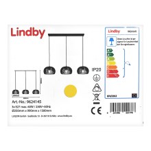 Lindby - Lestenec na vrvici JUSRA 3xE27/60W/230V