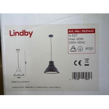 Lindby - Lestenec na vrvici PERCIVAL 1xE27/60W/230V