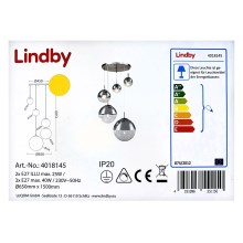 Lindby - Lestenec na vrvici RAVENA 3xE27/40W/230V + 2xE27/25W/230V