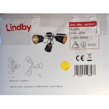 Lindby - Lestenec SINDRI 3xE14/25W/230V