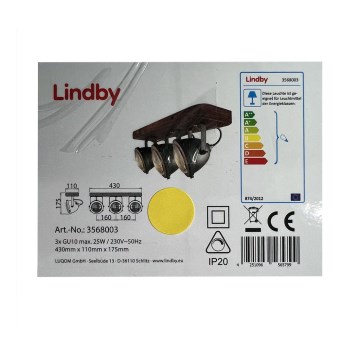 Lindby - Reflektor SHILA 3xGU10/25W/230V