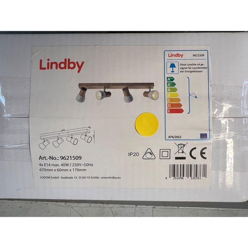Lindby - Reflektor THORIN 4xE14/40W/230V