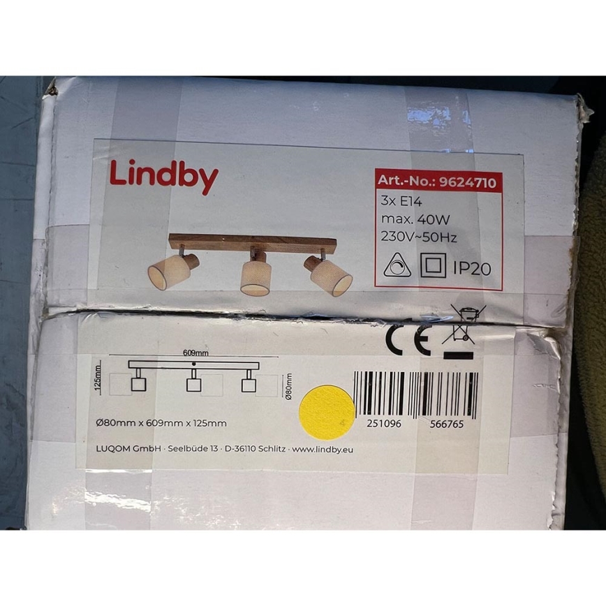 Lindby - Reflektor WANESSA 3xE14/40W/230V