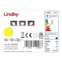 Lindby - SET 3x LED Vgradna svetilka ANDREJ LED/4W/230V