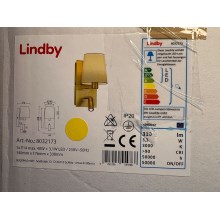 Lindby - Stenska svetilka AIDEN 1xE14/40W/230V + LED/3,1W/230V