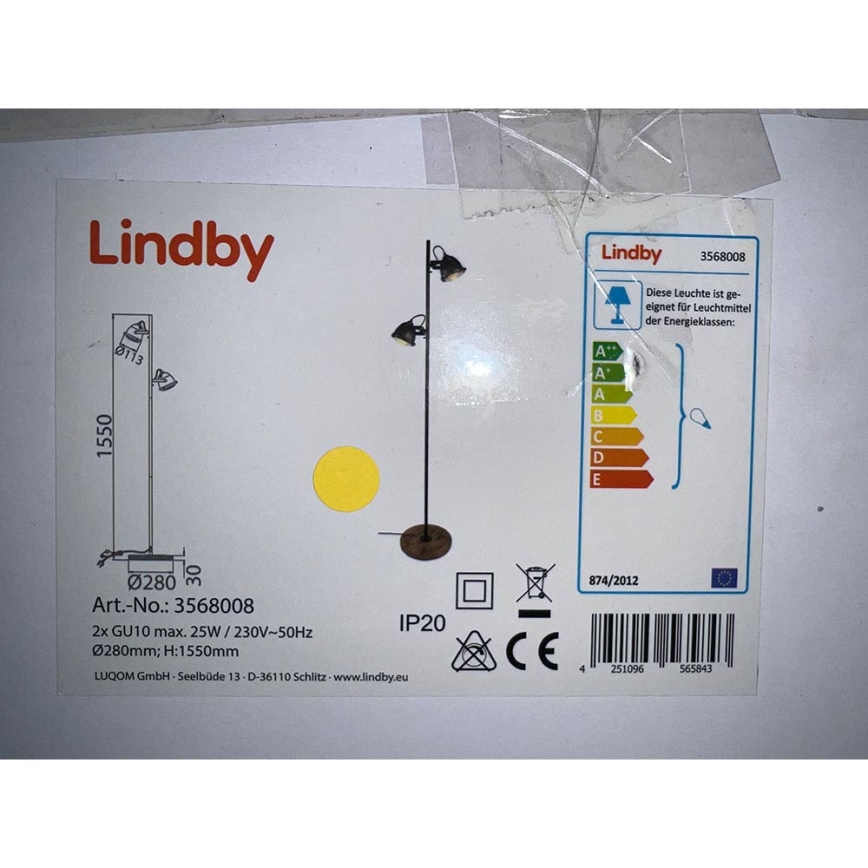 Lindby - Talna svetilka SHILA 2xGU10/25W/230V