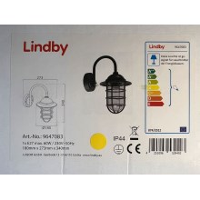 Lindby - Zunanja stenska svetilka NAILA 1xE27/60W/230V IP44