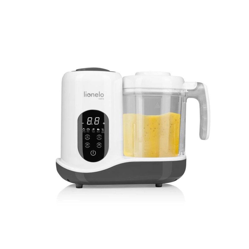Lionelo - 5 v 1 parni kuhalnik BABYMENU 110W/230V bela/siva