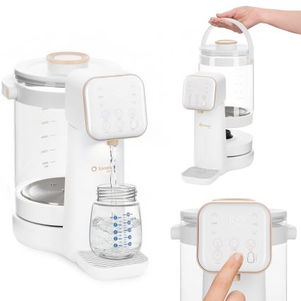 Lionelo - Aparat za pripravo otroškega mleka BABYPRESTO 2.0 1200W/230V bela