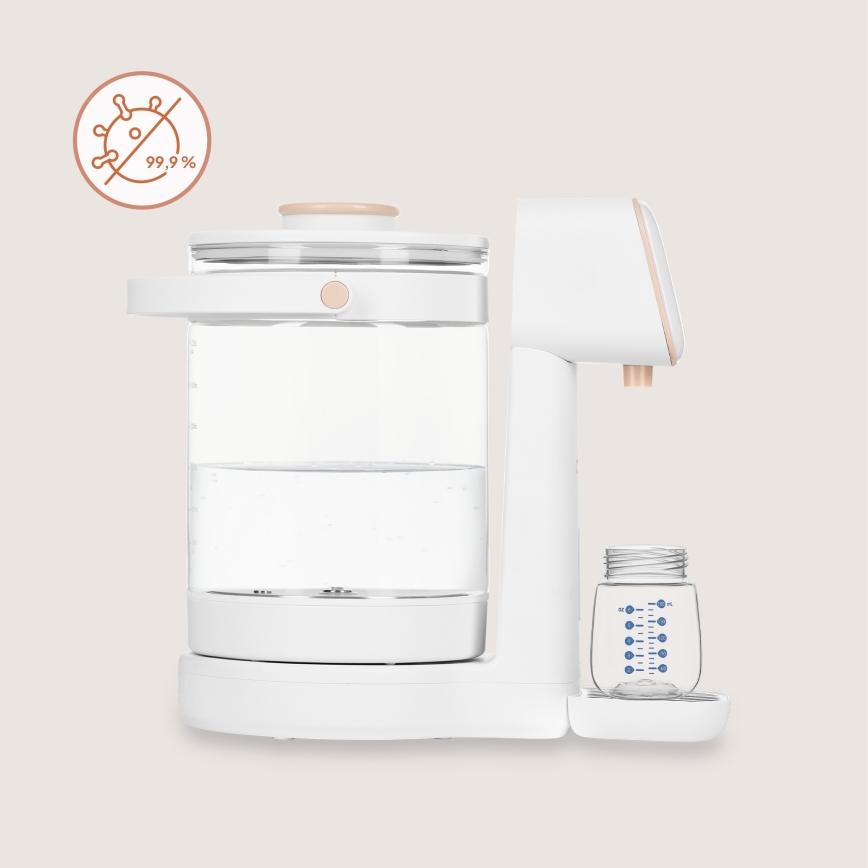 Lionelo - Aparat za pripravo otroškega mleka BABYPRESTO 2.0 1200W/230V bela