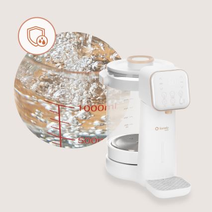 Lionelo - Aparat za pripravo otroškega mleka BABYPRESTO 2.0 1200W/230V bela