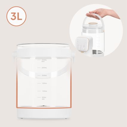 Lionelo - Aparat za pripravo otroškega mleka BABYPRESTO 2.0 1200W/230V bela