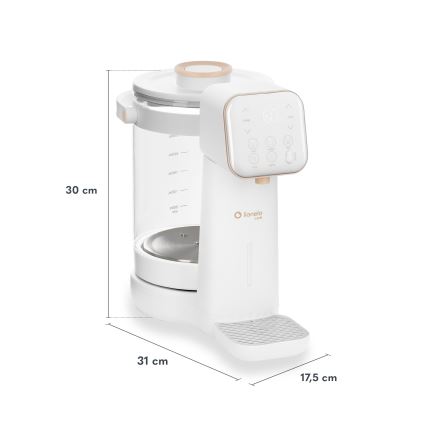 Lionelo - Aparat za pripravo otroškega mleka BABYPRESTO 2.0 1200W/230V bela