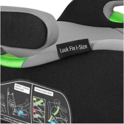 Lionelo - Avto sedež LUUK FIX i-Velikost 125-150 cm črna/siva