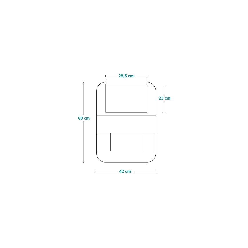 Lionelo - avtomobilski organizator SEAT ORGANIZER, črn