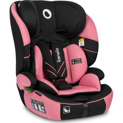 Lionelo - Avtomobilski sedež LEVI ONE i-Velikost 76-150 cm črna/roza