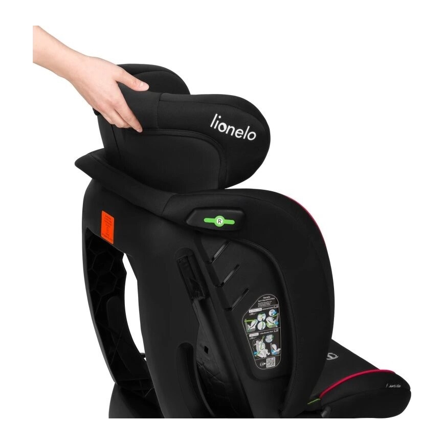Lionelo - Avtosedež AART i-Size 40-150 cm črna/rdeča