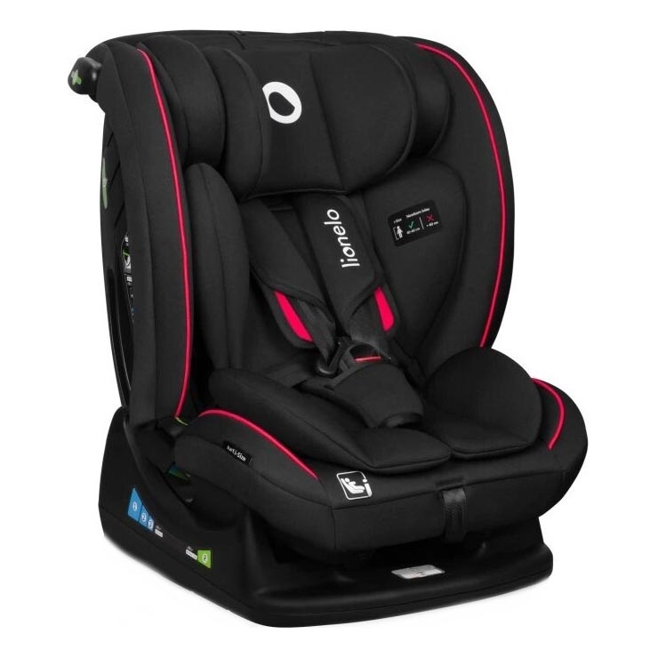 Lionelo - Avtosedež AART i-Velikost 40-150 cm črna/rdeča