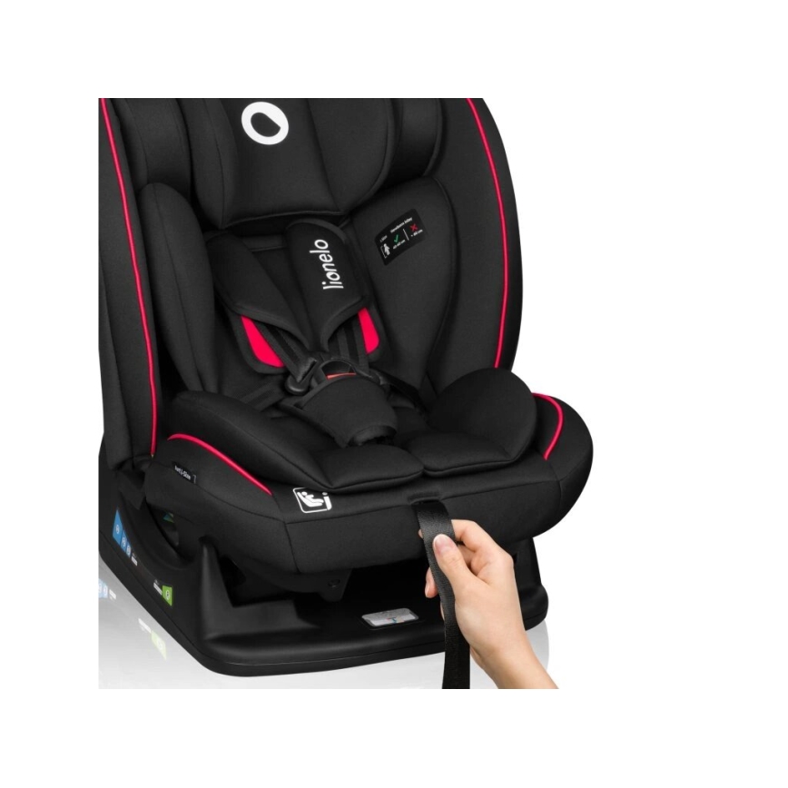 Lionelo - Avtosedež AART i-Velikost 40-150 cm črna/rdeča