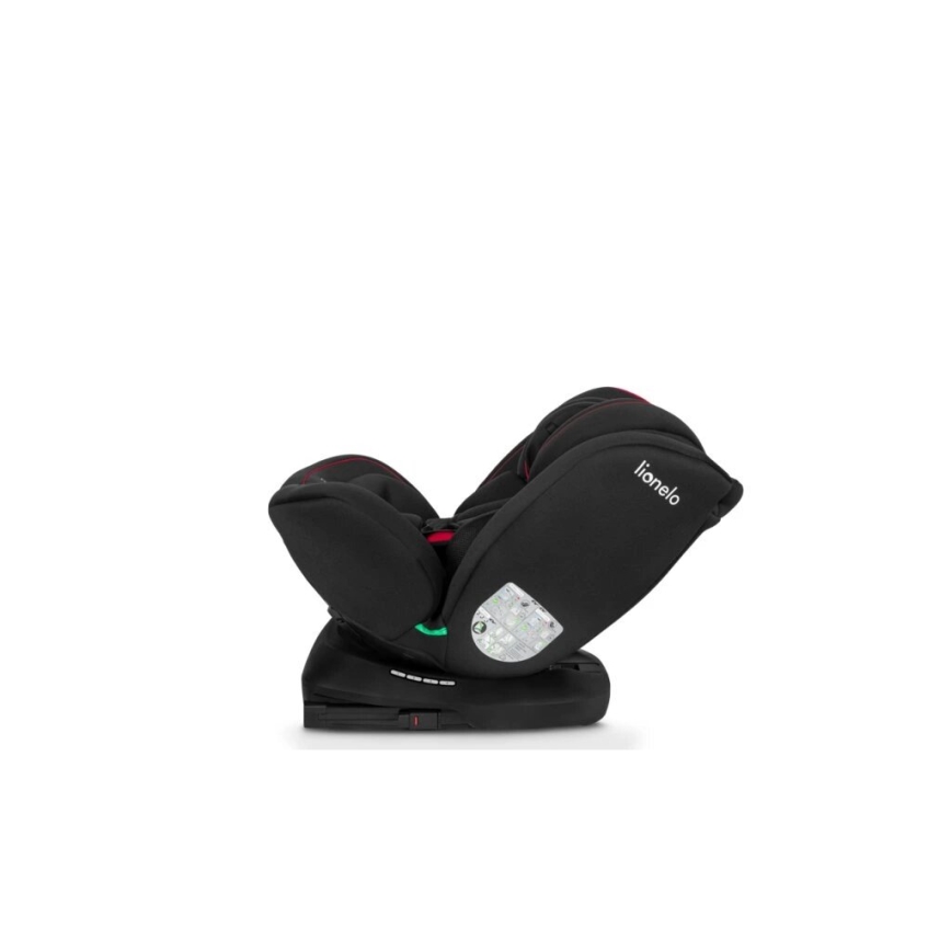 Lionelo - Avtosedež BASTIAAN i-Size 40-150 cm črna/rdeča