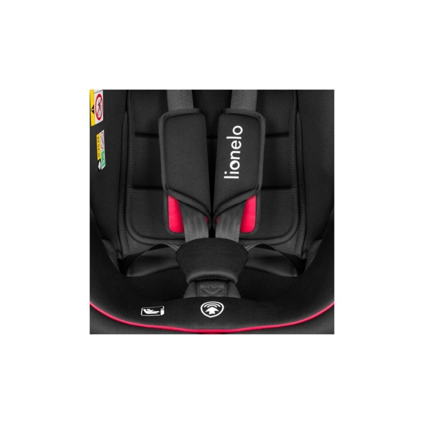 Lionelo - Avtosedež BASTIAAN i-Size 40-150 cm črna/rdeča